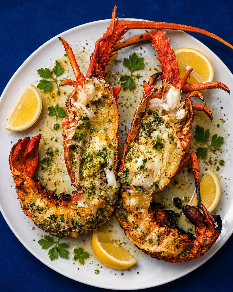 Split grilled lobster — premium catering from Darna